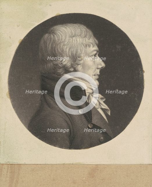 Unidentified Man, 1798-1803. Creator: Charles Balthazar Julien Févret de Saint-Mémin.