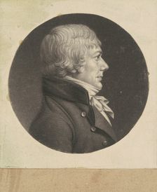 Unidentified Man, 1798-1803. Creator: Charles Balthazar Julien Févret de Saint-Mémin