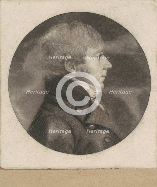 Unidentified Man, 1798-1803. Creator: Charles Balthazar Julien Févret de Saint-Mémin.