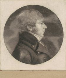 Unidentified Man, 1798-1803. Creator: Charles Balthazar Julien Févret de Saint-Mémin