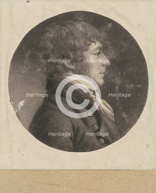 Unidentified Man, 1798-1803. Creator: Charles Balthazar Julien Févret de Saint-Mémin.