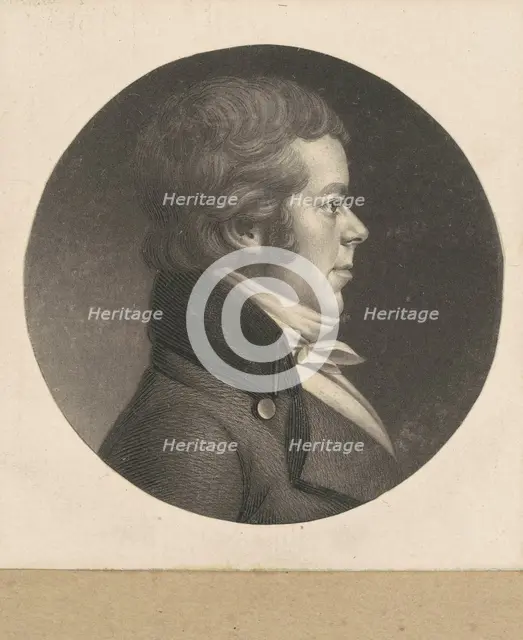 Unidentified Man, 1798-1803. Creator: Charles Balthazar Julien Févret de Saint-Mémin.