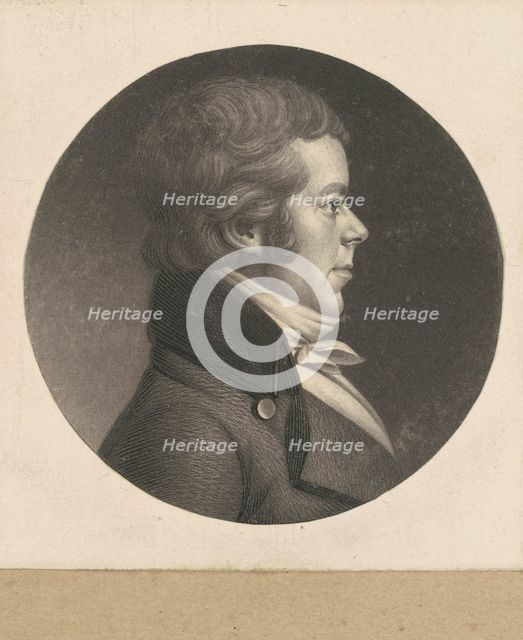 Unidentified Man, 1798-1803. Creator: Charles Balthazar Julien Févret de Saint-Mémin.