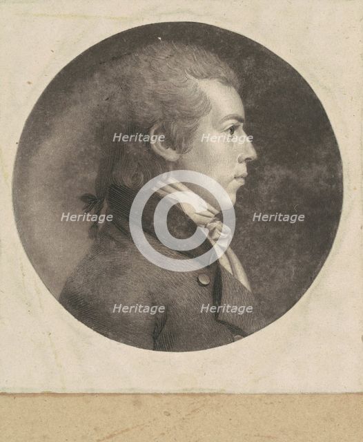 Unidentified Man, 1798-1803. Creator: Charles Balthazar Julien Févret de Saint-Mémin.
