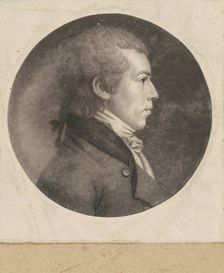 Unidentified Man, 1798-1803. Creator: Charles Balthazar Julien Févret de Saint-Mémin