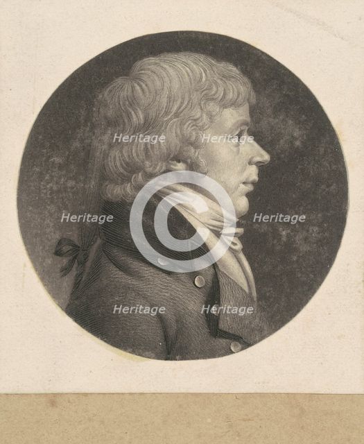 Unidentified Man, 1798-1803. Creator: Charles Balthazar Julien Févret de Saint-Mémin.