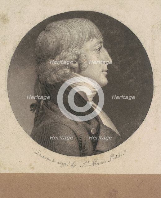 Unidentified Man, 1798-1803. Creator: Charles Balthazar Julien Févret de Saint-Mémin.
