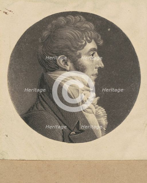 Unidentified Man, 1807-1808. Creator: Charles Balthazar Julien Févret de Saint-Mémin.