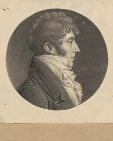 Unidentified Man, 1807-1808. Creator: Charles Balthazar Julien Févret de Saint-Mémin