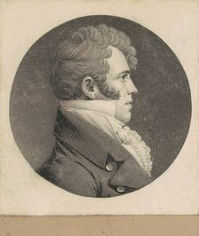 Unidentified Man, 1807-1808. Creator: Charles Balthazar Julien Févret de Saint-Mémin