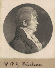 Unidentified Man, 1808-1809. Creator: Charles Balthazar Julien Févret de Saint-Mémin