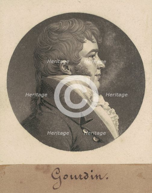 Unidentified Man, 1808-1809. Creator: Charles Balthazar Julien Févret de Saint-Mémin.