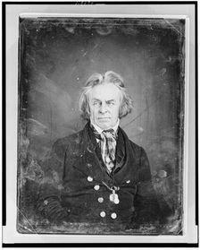 Unidentified man, about 60 years of age, half-length portrait, facing..., between 1844 and 1850. Creator: Mathew Brady
