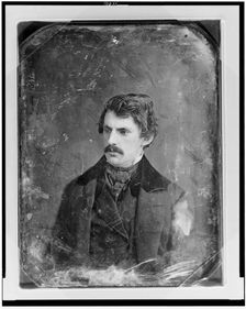 Unidentified man, about 30 years of age, head-and-shoulders portrait..., between 1844 and 1860. Creator: Mathew Brady