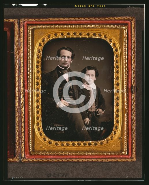 Unidentified man and boy, between 1847 and 1860. Creator: James Presley Ball.