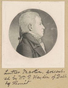 Unidentified Man, c. 1800. Creator: Charles Balthazar Julien Févret de Saint-Mémin