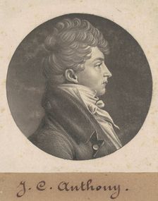 Unidentified Man, c. 1807-1808. Creator: Charles Balthazar Julien Févret de Saint-Mémin
