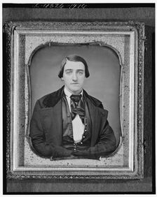 Unidentified man, friend of Clara Barton, head-and-shoulders portrait..., between 1840 and 1860. Creator: Unknown