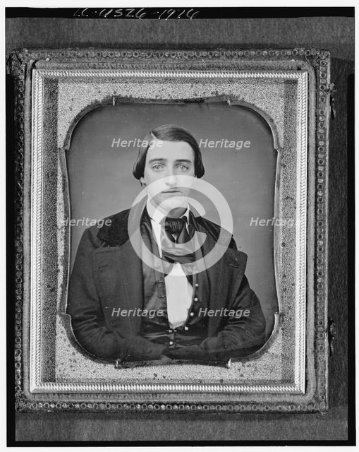 Unidentified man, friend of Clara Barton, head-and-shoulders portrait..., between 1840 and 1860. Creator: Unknown.