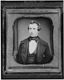 Unidentified man, friend of Clara Barton, head-and-shoulders portrait..., between 1840 and 1860. Creator: Unknown