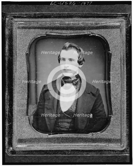 Unidentified man, friend of Clara Barton, head-and-shoulders portrait..., between 1840 and 1860. Creator: Unknown.