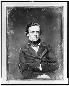 Unidentified man, half-length portrait, slightly to the right, wearing..., between 1844 and 1860. Creator: Mathew Brady