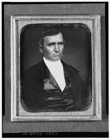Unidentified man, head-and-shoulders portrait, facing right, between 1850 and 1860. Creator: Unknown