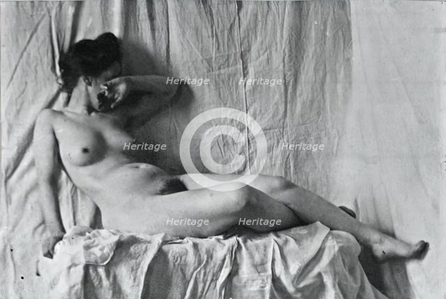 Unidentified Model, c. 1886-1892. Creator: Thomas Eakins.