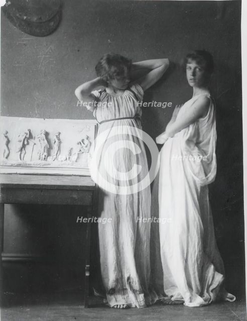 Unidentified Models in Greek Costumes, c. 1883. Creator: Thomas Eakins.