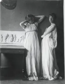 Unidentified Models in Greek Costumes, c. 1883. Creator: Thomas Eakins