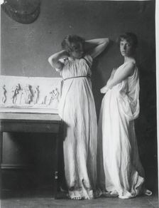 Unidentified Models in Greek Costumes, c. 1883. Creator: Thomas Eakins