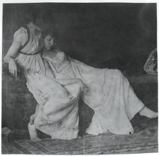 Unidentified Models in Greek Costumes, c. 1883. Creator: Thomas Eakins