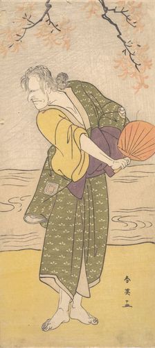Unidentified Actor of the Ichikawa Line as an Old Woman, ca. 1795. Creator: Katsukawa Shun'ei