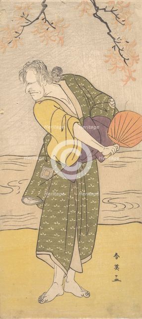 Unidentified Actor of the Ichikawa Line as an Old Woman, ca. 1795. Creator: Katsukawa Shun'ei.