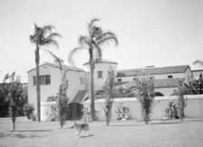 Unidentified building possibly associated with Metro-Goldwyn-Meyer Corp., between 1911 and 1942. Creator: Arnold Genthe