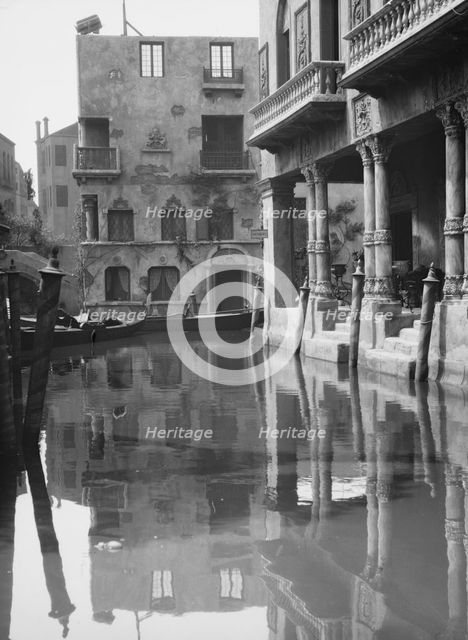 Unidentified buildings, possibly movie sets, associated with Famous Players Lasky, c1911-c1942. Creator: Arnold Genthe.