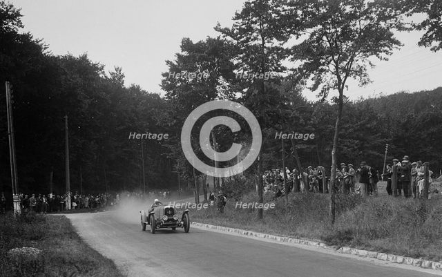 Unidentified car near La Capelle, Boulogne Motor Week, France, 1928. Artist: Bill Brunell.