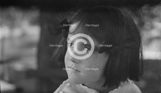 Unidentified child, portrait photograph, between 1896 and 1942. Creator: Arnold Genthe.