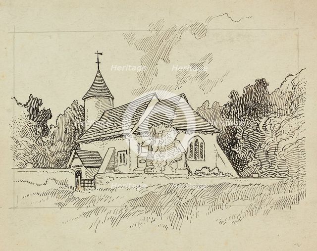 Unidentified church, 1892-1933. Artist: Charles George Harper.