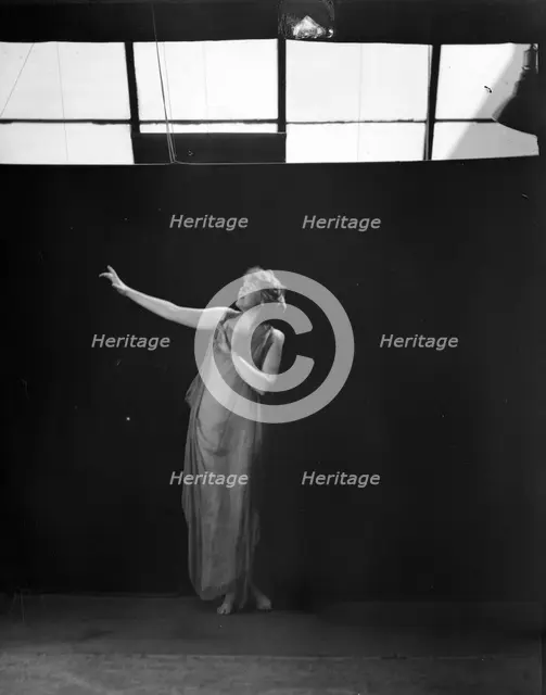 Unidentified dancer, possibly an Elizabeth Duncan dancer, between 1911 and 1942. Creator: Arnold Genthe.
