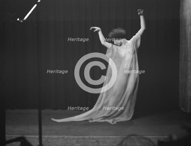 Unidentified dancer, possibly an Elizabeth Duncan dancer, between 1911 and 1942. Creator: Arnold Genthe.