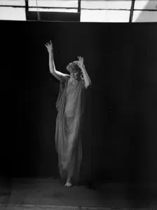 Unidentified dancer, possibly an Elizabeth Duncan dancer, between 1911 and 1942. Creator: Arnold Genthe