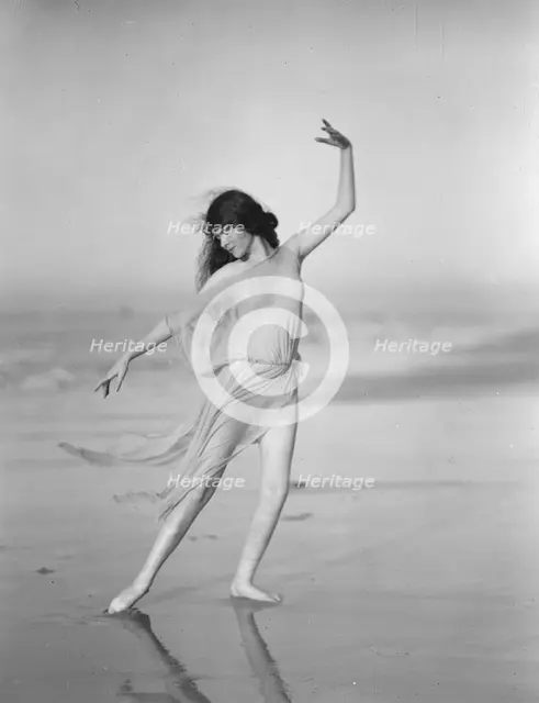 Unidentified dancer, possibly an Elizabeth Duncan dancer, between 1911 and 1942. Creator: Arnold Genthe.