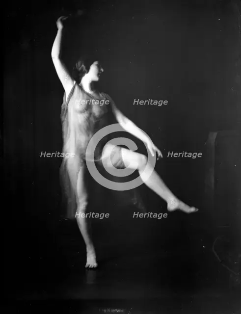Unidentified dancer, possibly an Elizabeth Duncan dancer, between 1911 and 1942. Creator: Arnold Genthe.