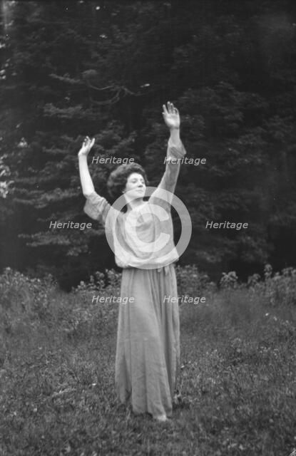 Unidentified dancer, possibly an Elizabeth Duncan dancer, between 1911 and 1942. Creator: Arnold Genthe.