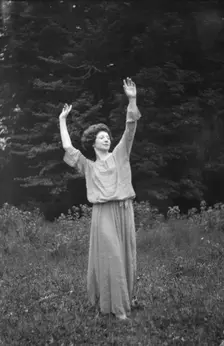 Unidentified dancer, possibly an Elizabeth Duncan dancer, between 1911 and 1942. Creator: Arnold Genthe