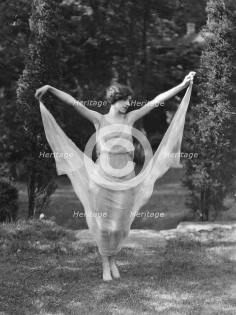 Unidentified dancer, possibly an Elizabeth Duncan dancer, between 1911 and 1942. Creator: Arnold Genthe.