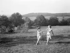 Unidentified dancers, possibly Elizabeth Duncan dancers, between 1911 and 1942. Creator: Arnold Genthe