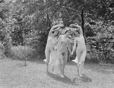 Unidentified dancers, possibly Elizabeth Duncan dancers, between 1911 and 1942. Creator: Arnold Genthe
