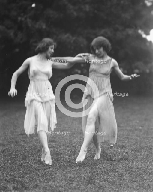 Unidentified dancers, possibly Elizabeth Duncan dancers, between 1911 and 1942. Creator: Arnold Genthe.